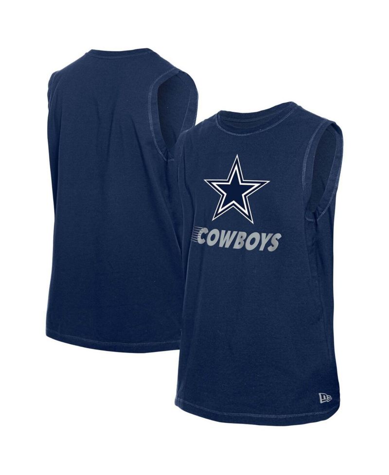 Men's Navy Dallas Cowboys Leisure Collection Muscle Tank Top