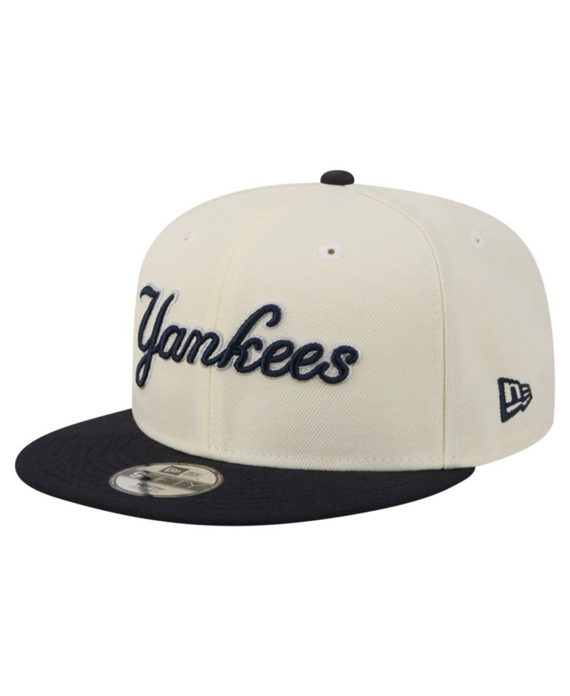 Big Boys and Girls White New York Yankees Two-Tone 9FIFTY Snapback Hat