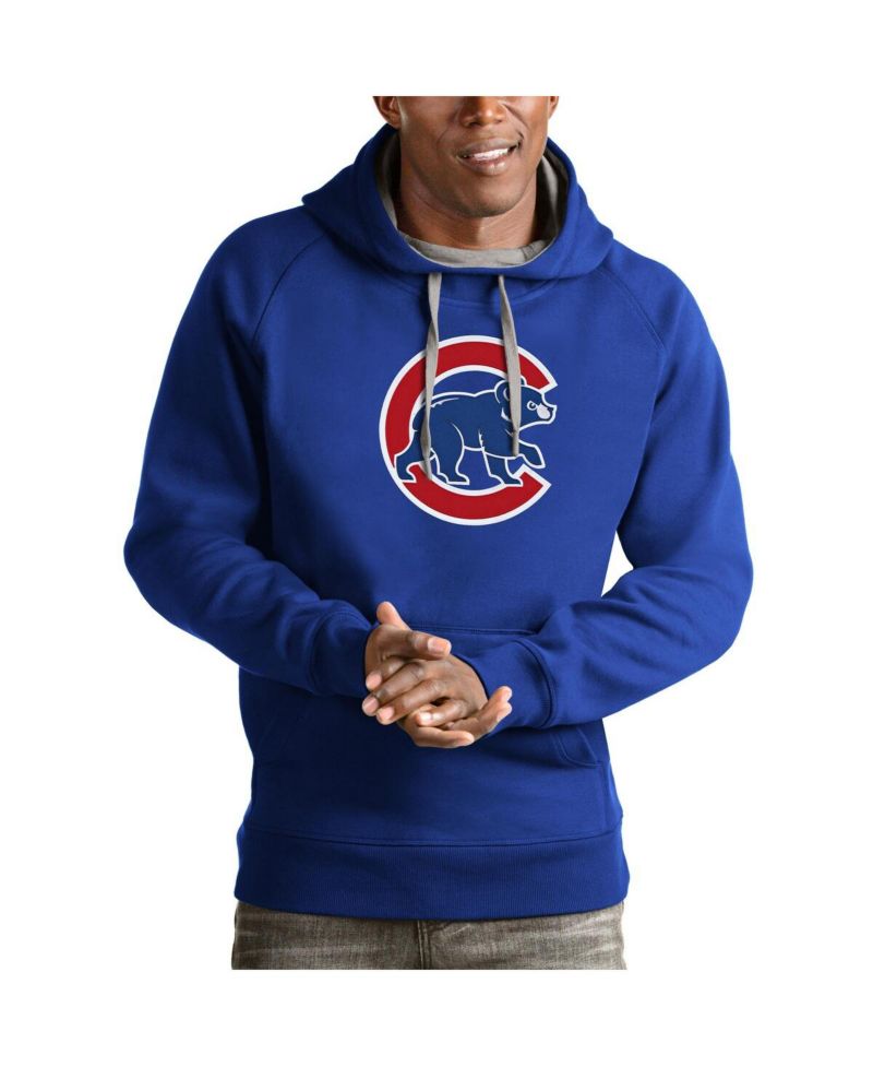 Men's Royal Chicago Cubs Victory Pullover Team Logo Hoodie