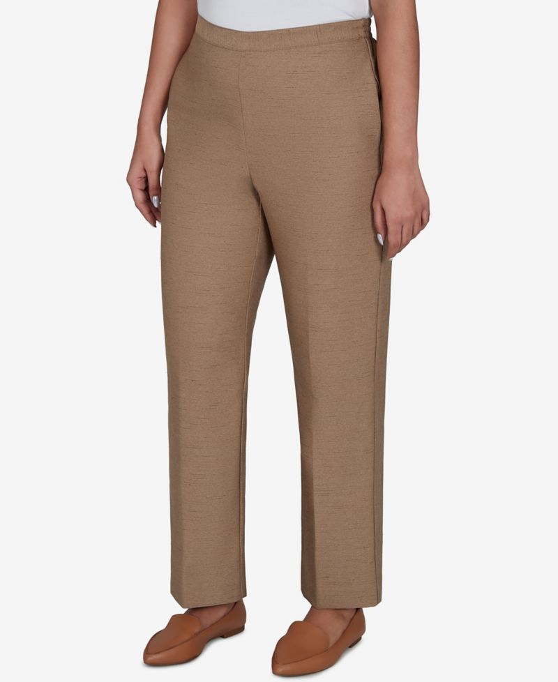 Petite Union Square Pull-On Straight Leg Pants