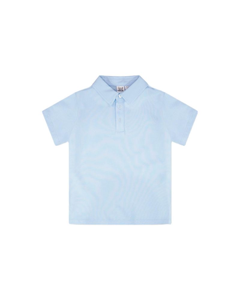 Toddler Boys Polo T-Shirt Pale Blue - Toddler|Child