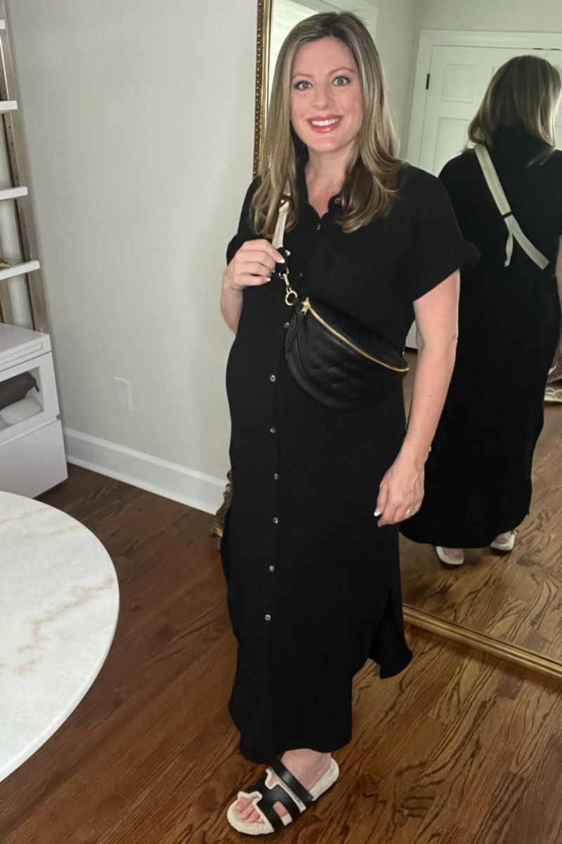 Women's Button Down Midi Dress