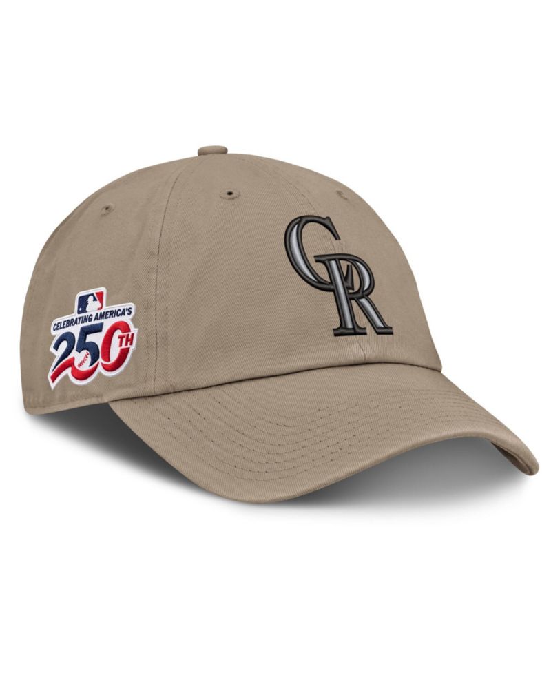 Men's Khaki Colorado Rockies Celebrating America's 250th Club Adjustable Hat
