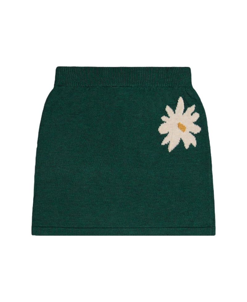 Little and Big Girl (size 6 to 12 ) Knitted Skirt Jasper Printed