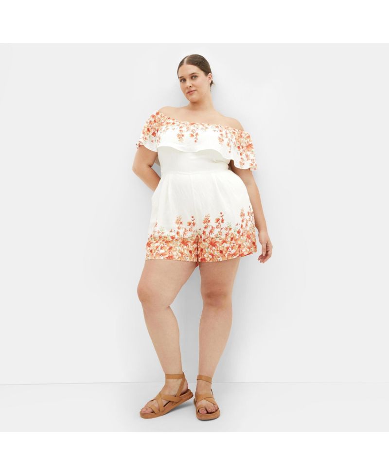 Women's Poppy Print Playsuit