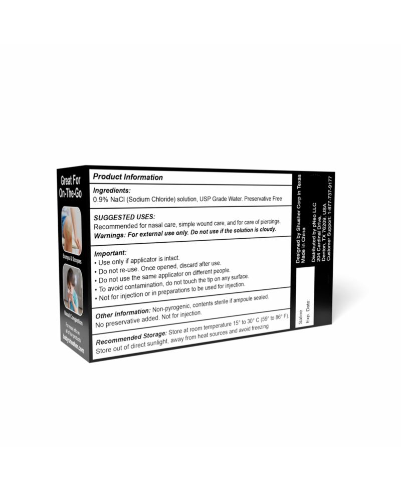 Shusher Care Saline Ampoules - 50Ct