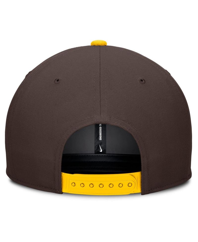 Men's Brown/Gold San Diego Padres Pro Performance Snapback Hat