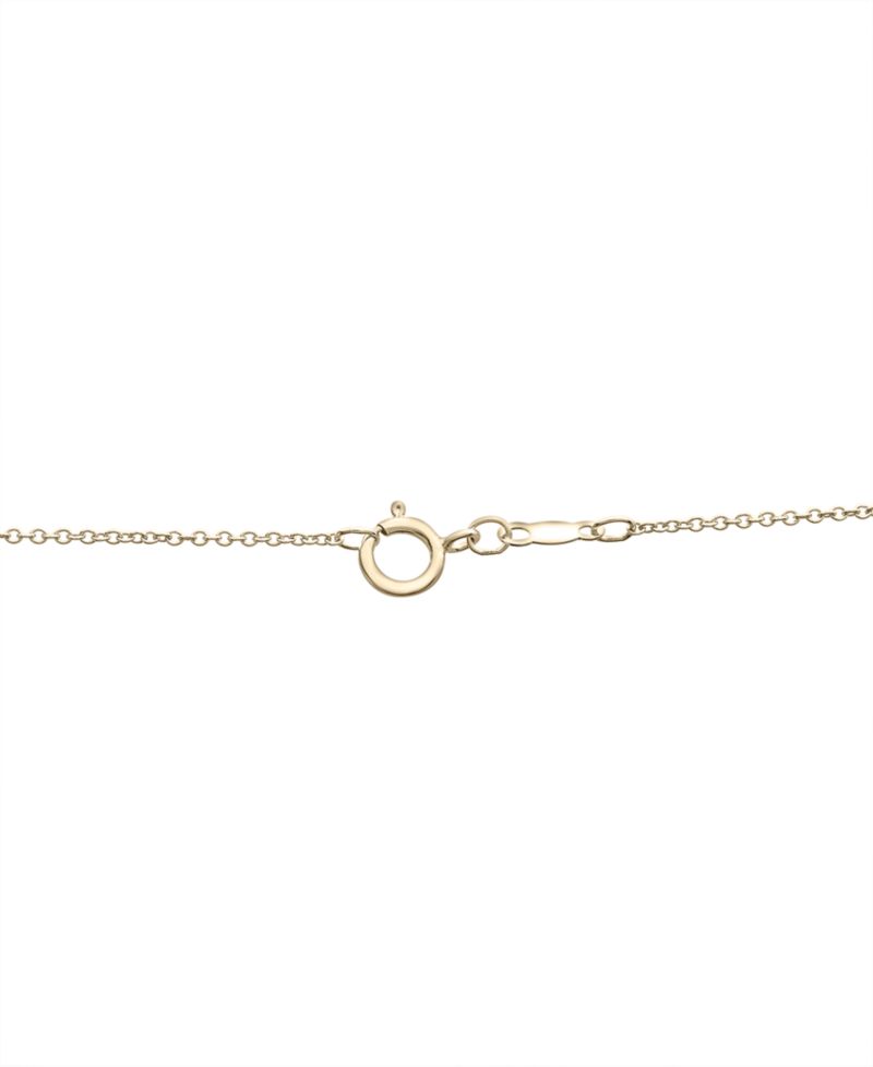 Diamond Starfish Sand Dollar Pendant Necklace (1/10 ct. t.w.) in 14k Gold-Plated Sterling Silver, 16" + 2" extender