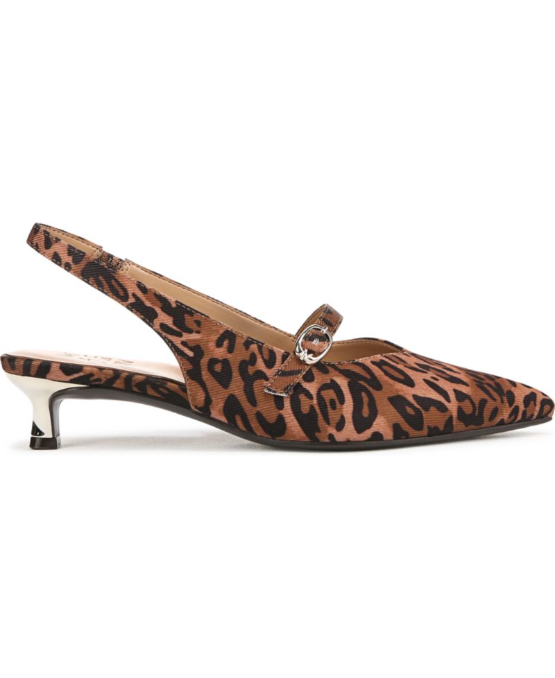 Women's Grayson Pointed Toe Kitten Heel Slingback Pumps