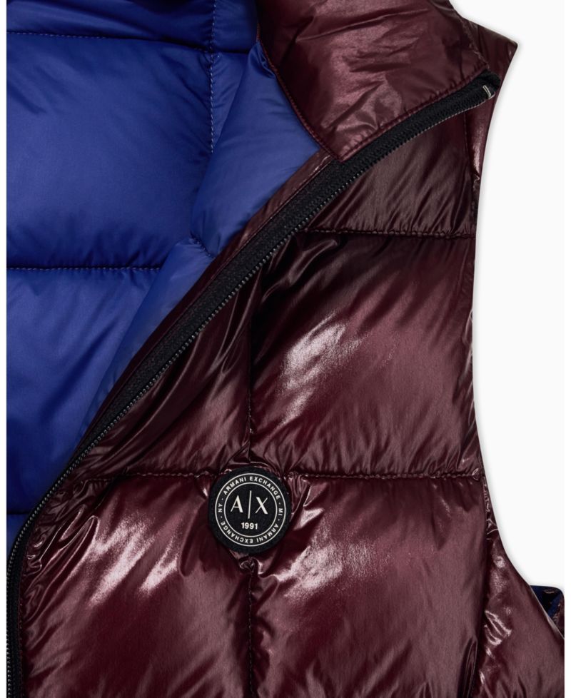 Men's Nylon Metallic Shine Down Vest