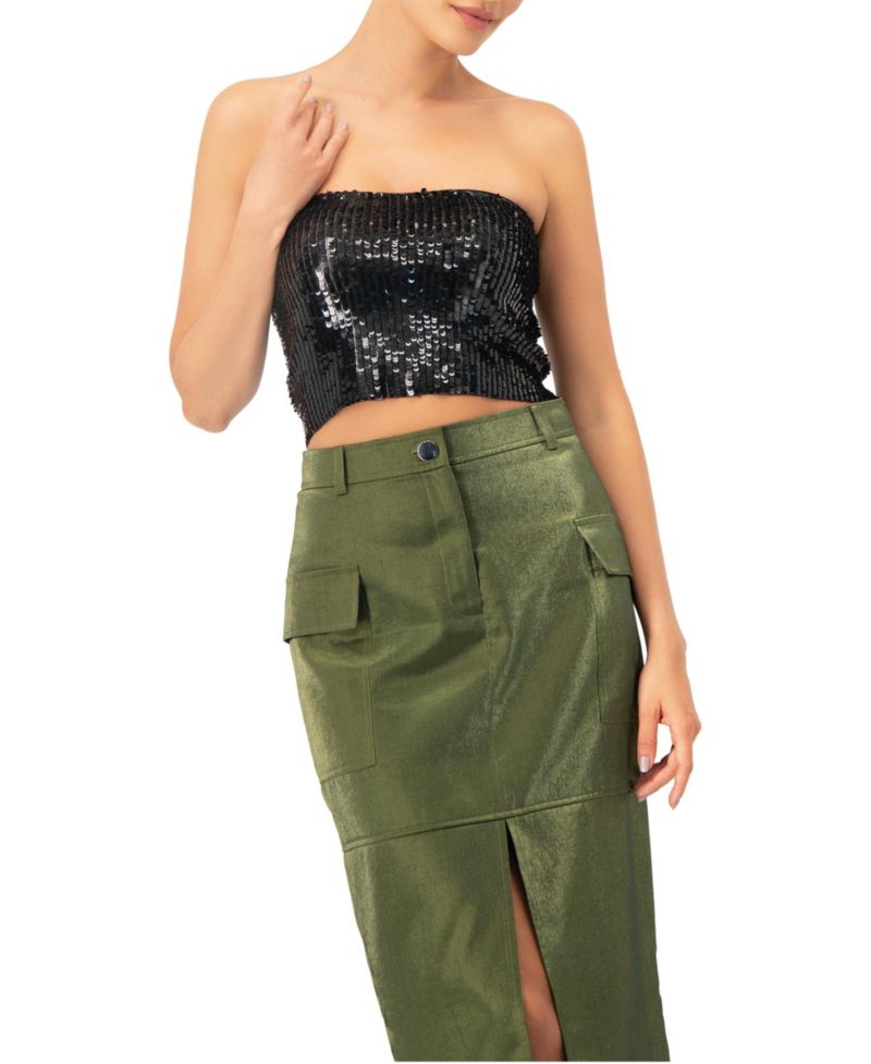 Women's Sequin Tube Top
