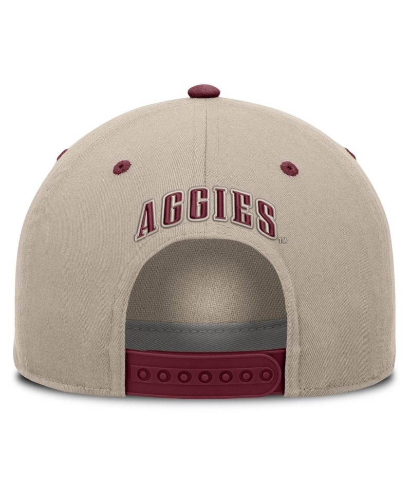 Men's Stone/Maroon Texas A&M Aggies Veteran Two-Tone Adjustable Hat
