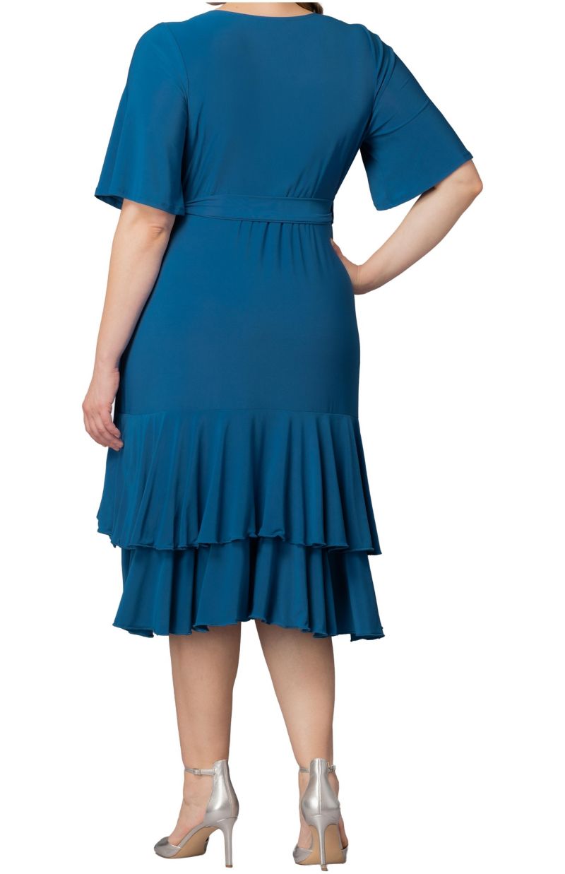 Plus Size Miranda Ruffle Wrap Dress