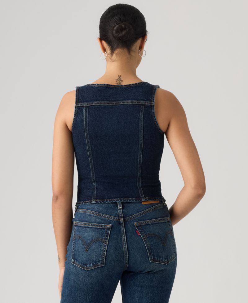 Premium Women's Vintage-Like Front-Zip Vest