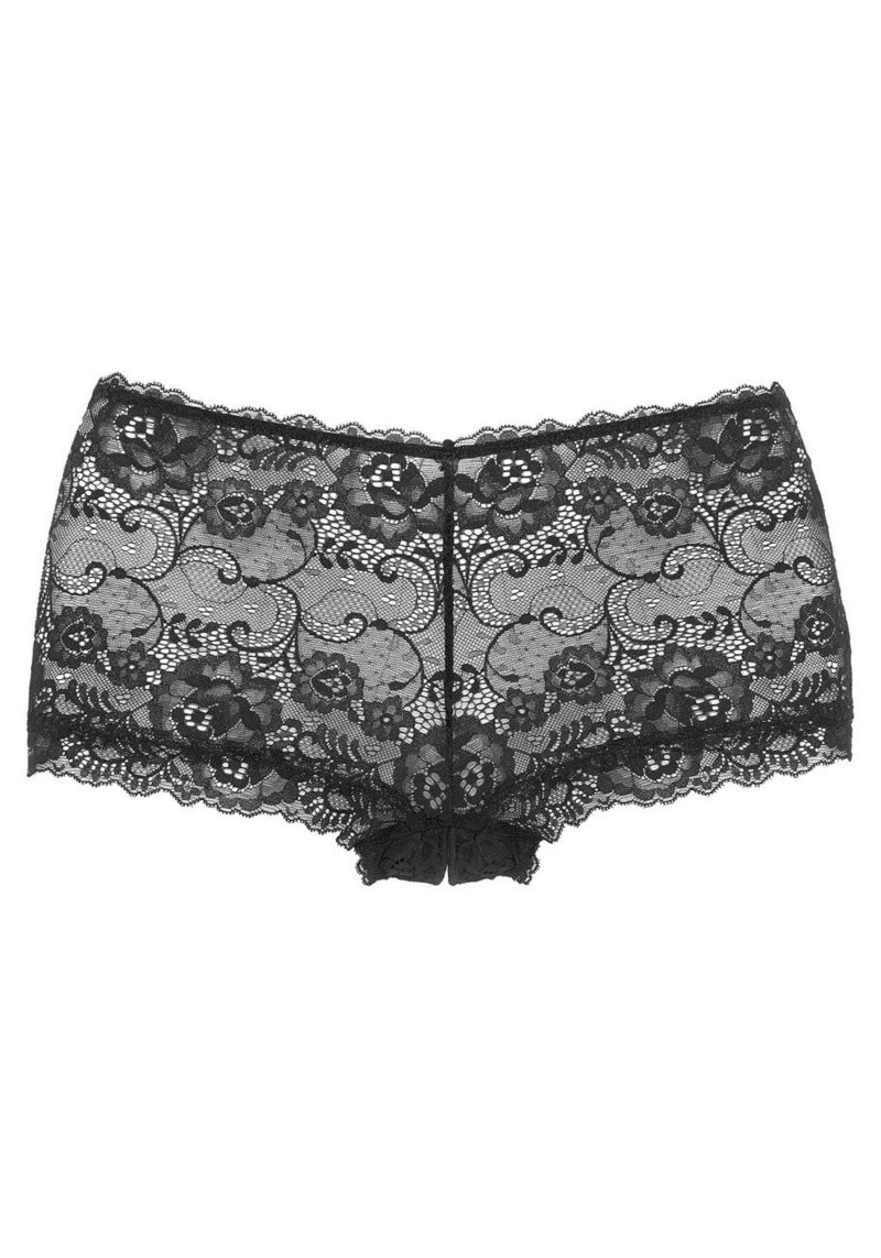 Women's Floral Print Cutout Lace Bikini Underwear