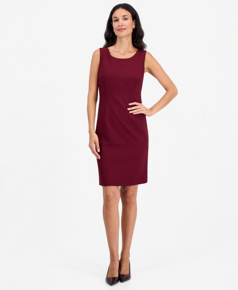 Women's Peak-Lapel Sheath Topper & Dress, 2-Piece Set