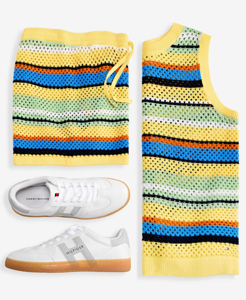Women's Cotton Crochet Sleeveless Sweater