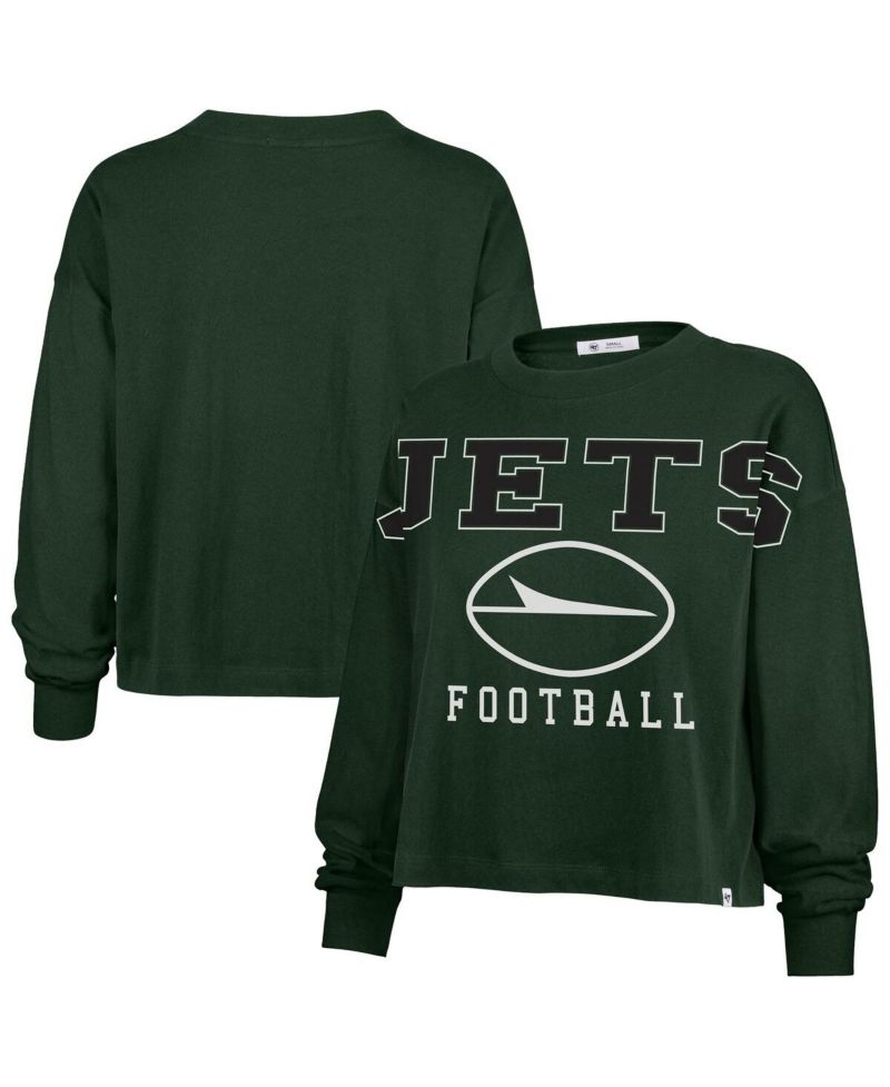 Women's Green New York Jets Outreach City Oversized Long Sleeve T-Shirt