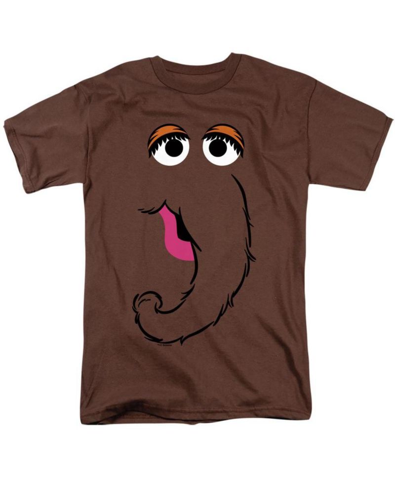 Men's Snuffleupagus Face Graphic Crewneck T-Shirt