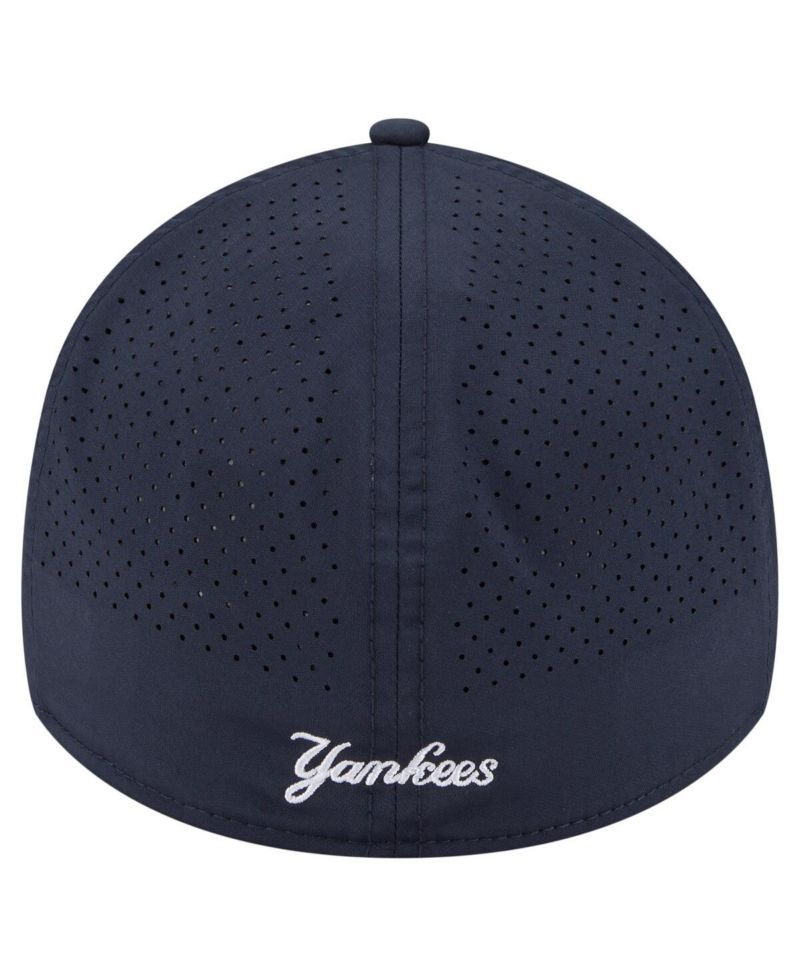 Men's Navy New York Yankees 39THIRTY A-Frame Perforated Flex Hat