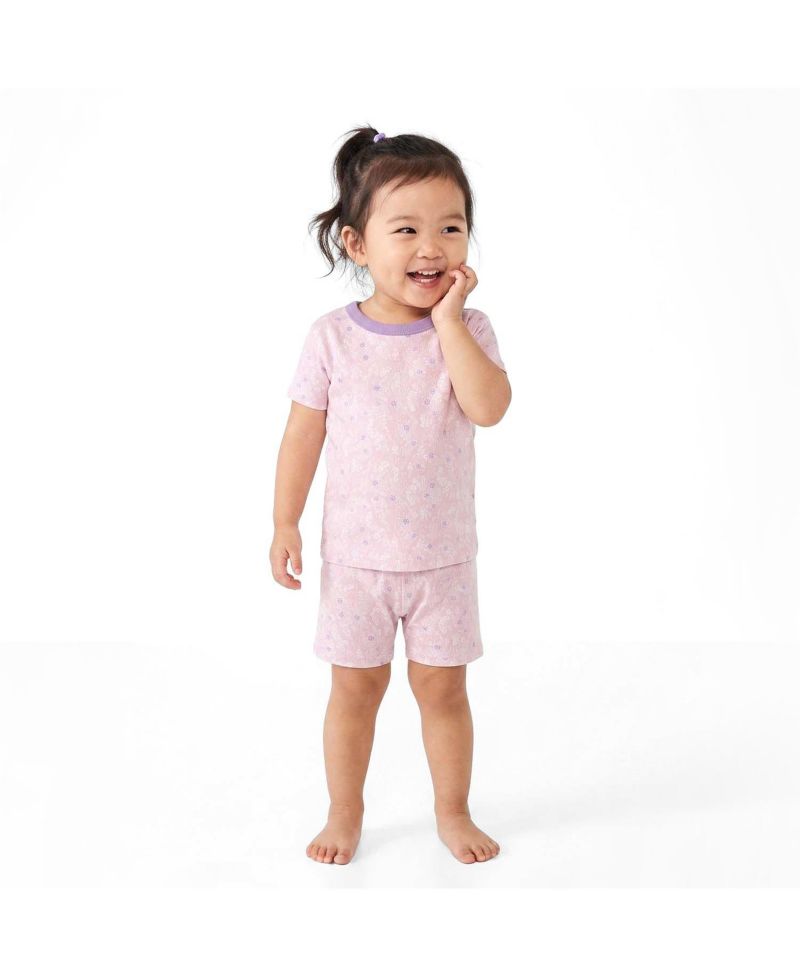 Toddler Fair Trade 100% Organic Cotton Tight Fit Shortie Pajamas, 2-Piece Set