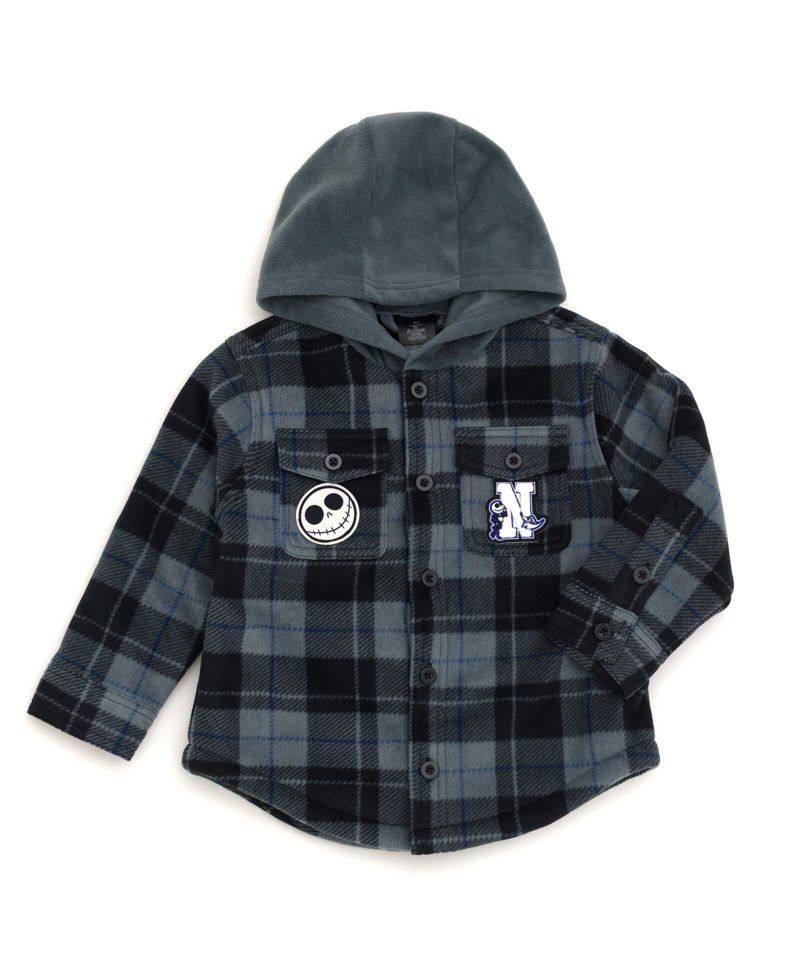 Boy's (6-16) Jack Skellington Hooded Shacket