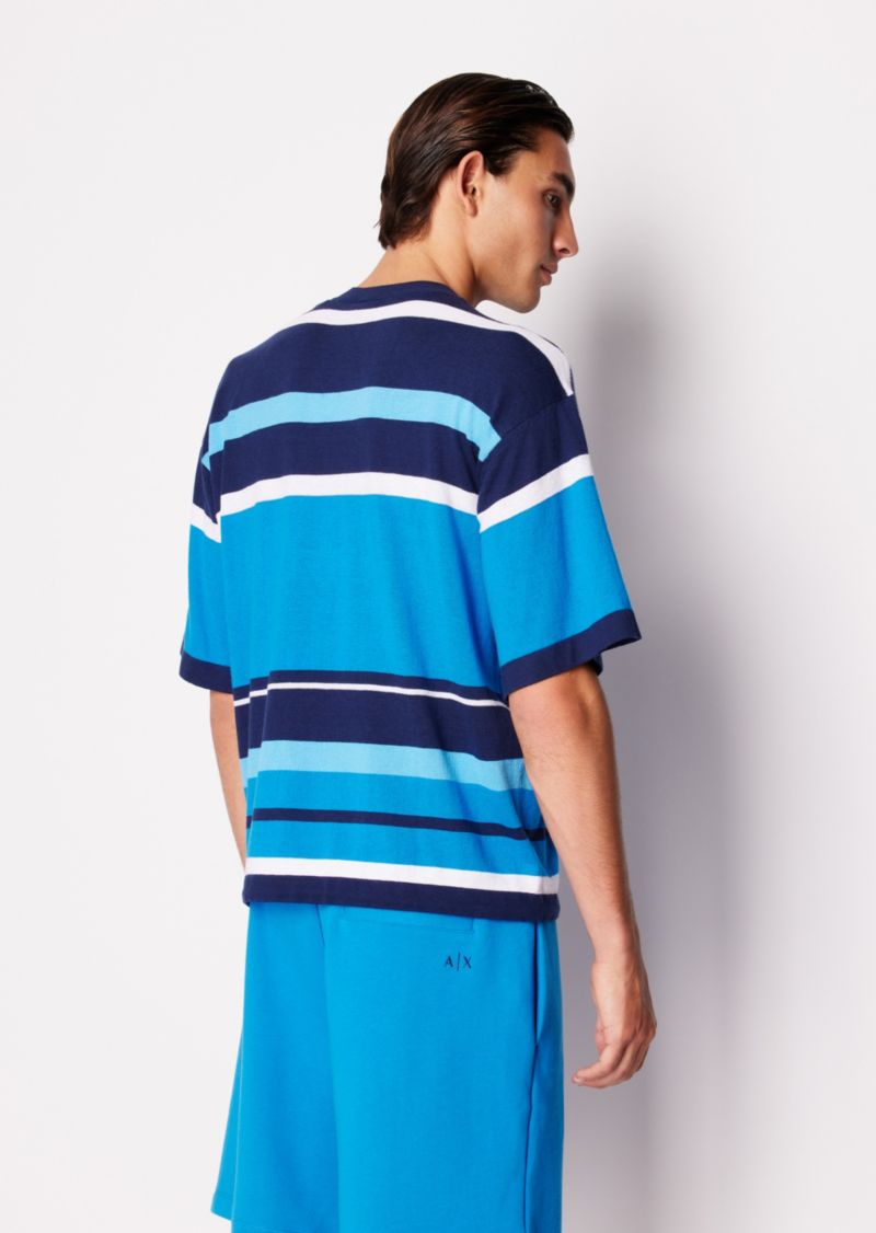 Men's Colorblocked Stripe T-Shirt