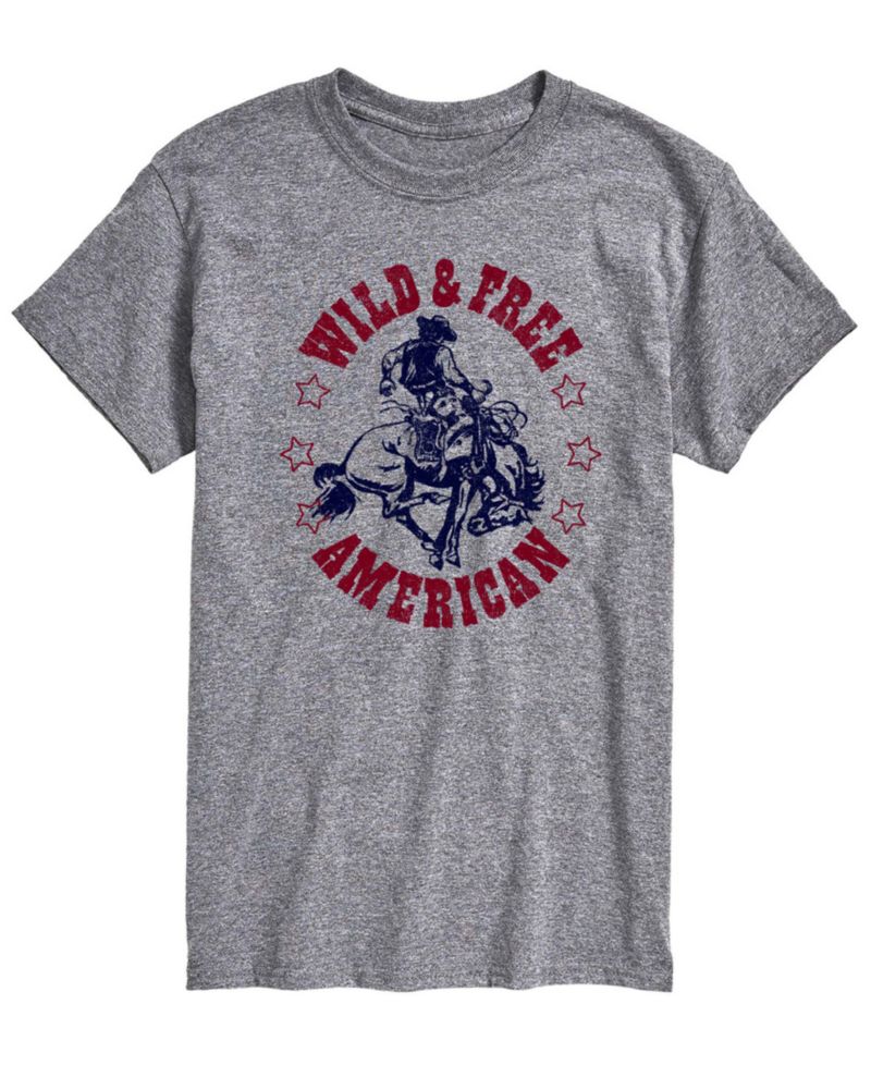Men's Wild And Free American Short-Sleeve Graphic T-Shirt