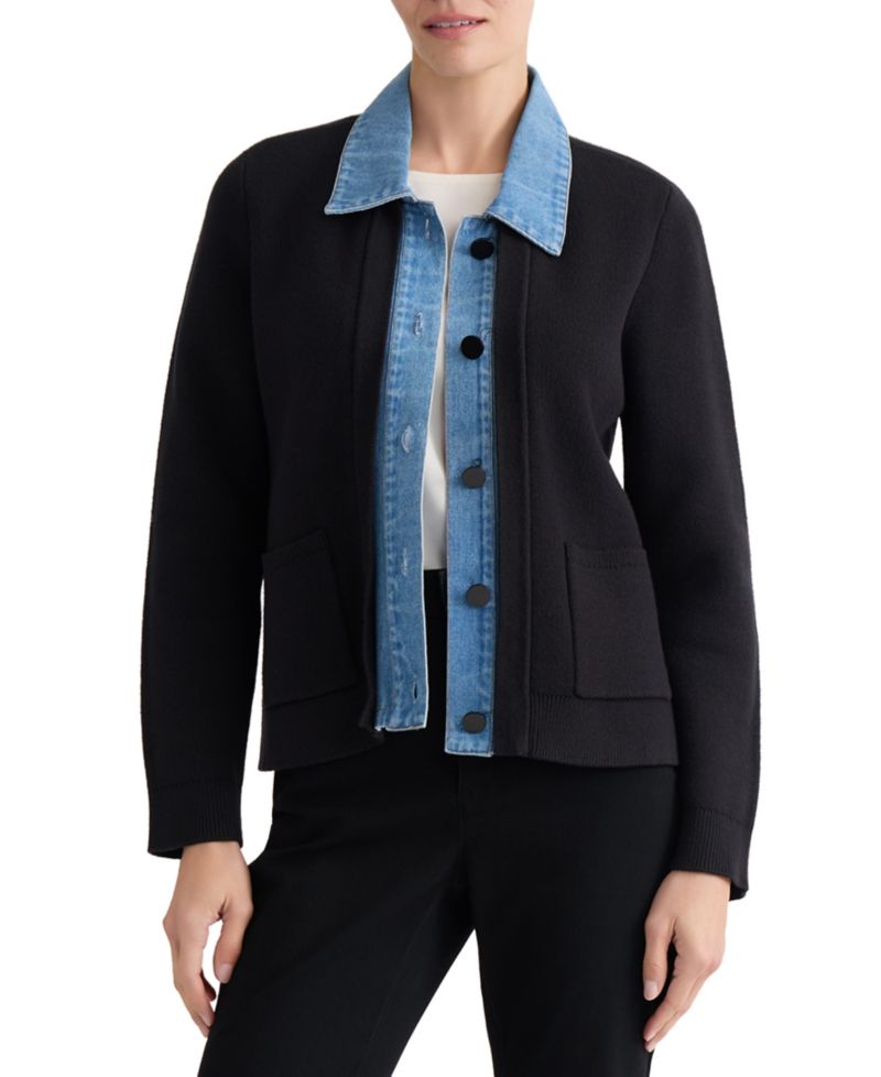 Women's Notch Collar Cardigan
