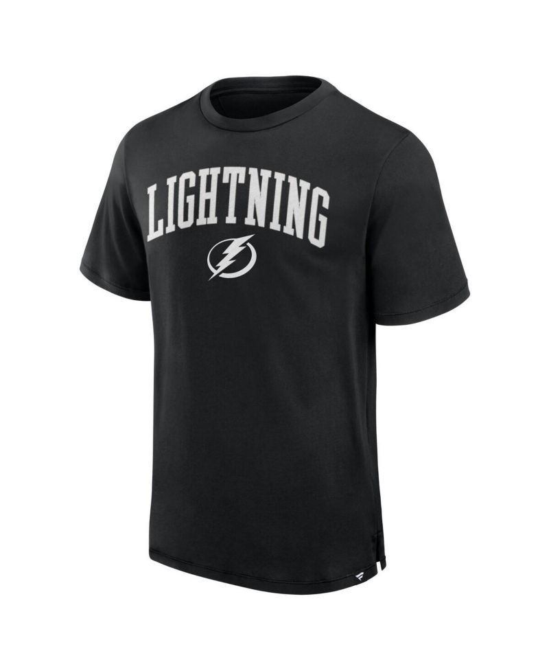 Men's Black Tampa Bay Lightning Elevated Pima T-Shirt