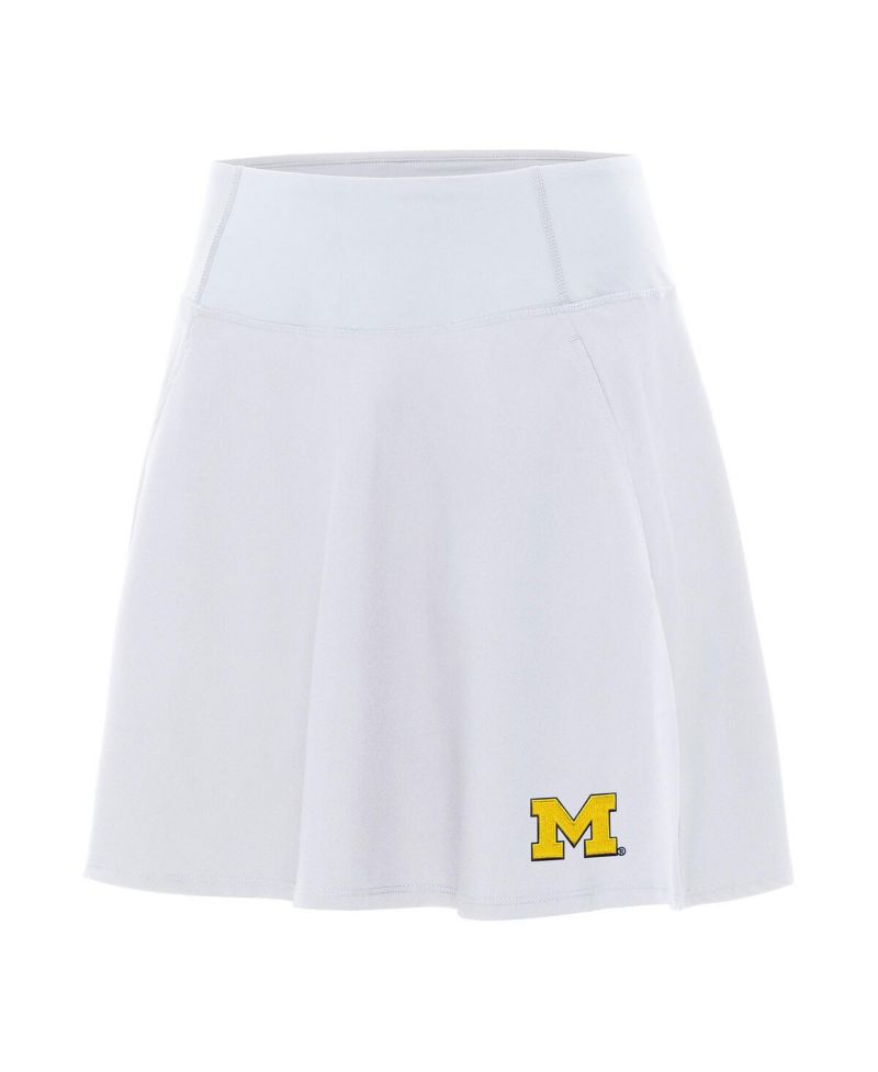 Women's White Michigan Wolverines Chip Skort