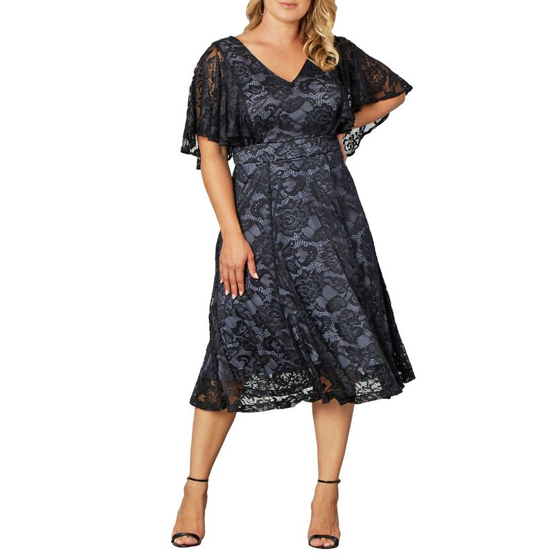 Plus Size Camille Lace Cocktail Dress