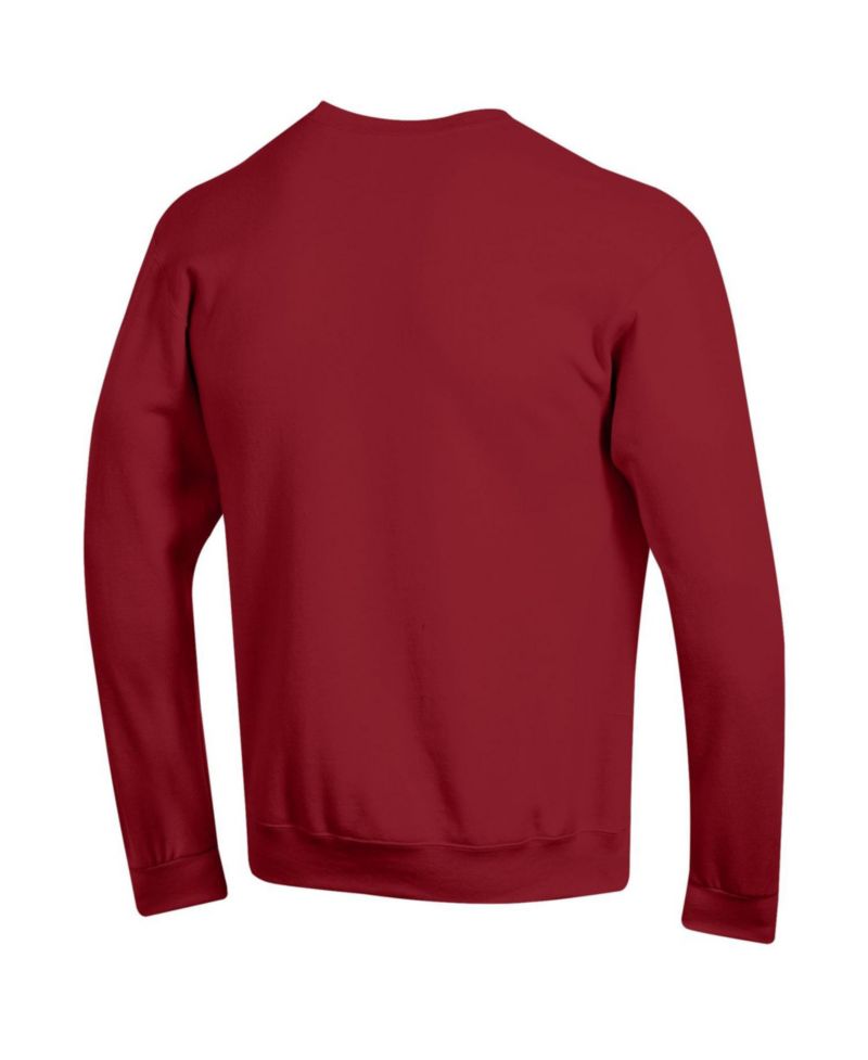 Men's Arkansas Razorbacks Crewneck Arch Over Logo Pullover Sweatshirt