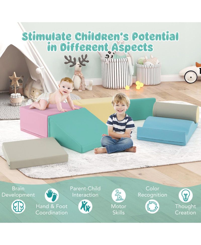Infant Soft Foam 7-Piece Climbing Block Set