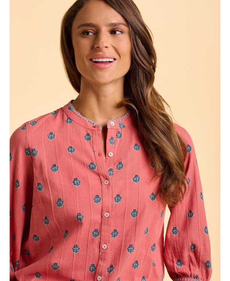 Women's Sara 3/4 Sleeve Round Neck Shirt