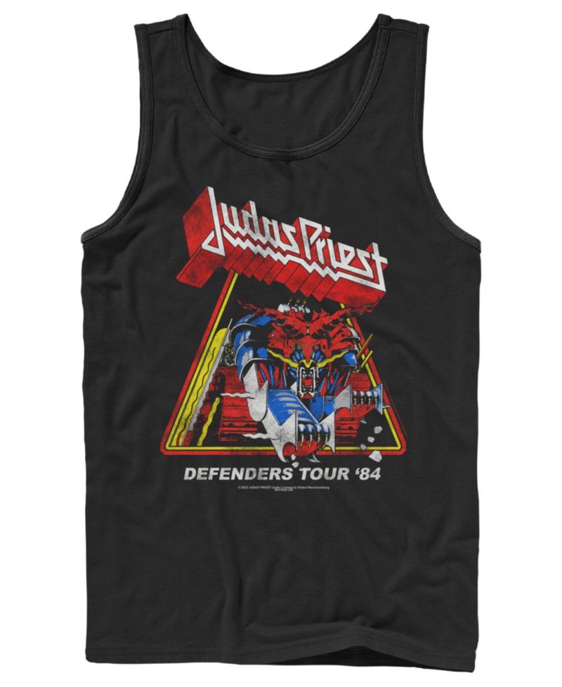 Men's Judas Priest Defenders Tour 84 Vintage Graphic Tank Top