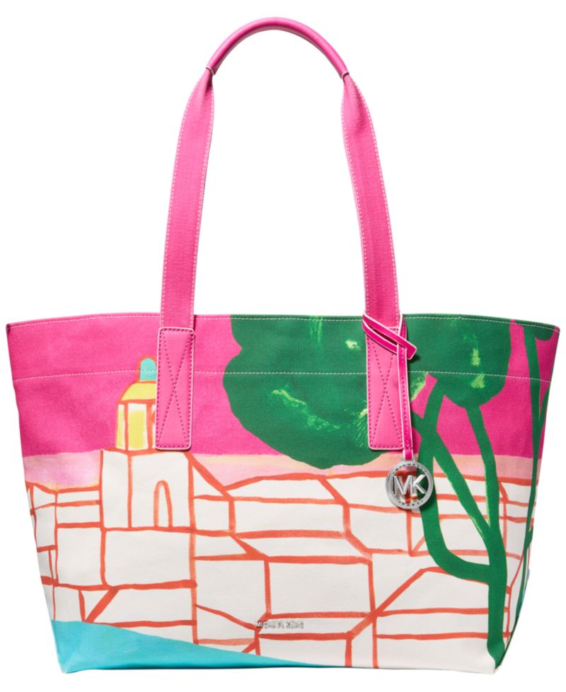 Michael Kors X Christina Zimpel Large Cotton Canvas Tote Bag