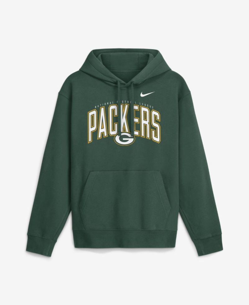 Men's Green Green Bay Packers Expect Victory Club Fleece Pullover Hoodie
