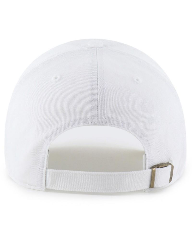 Men's White Tennessee Titans Primary Logo Clean Up Adjustable Hat