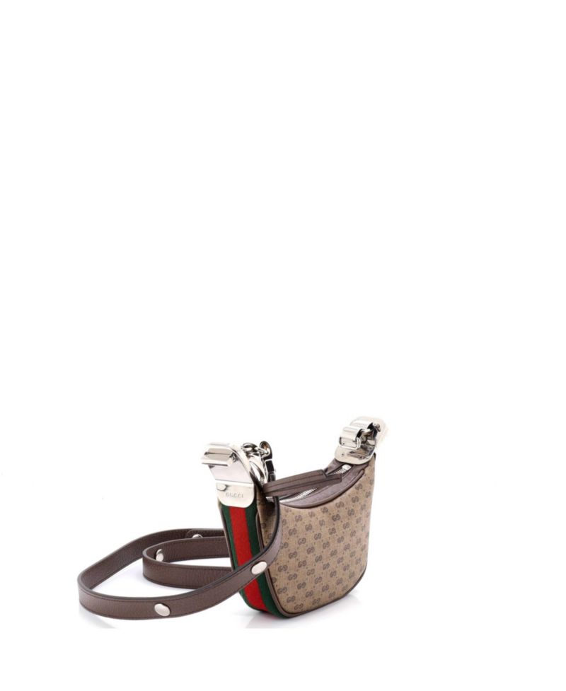 Mini Attache Shoulder Bag Micro GG Coated Canvas