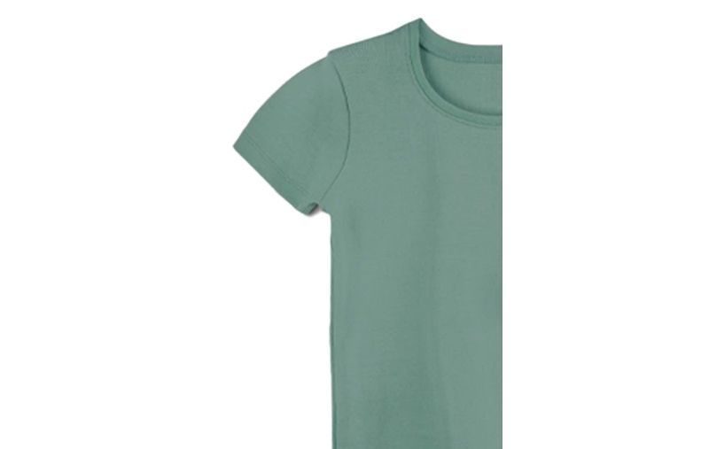 Girls Fair Trade Organic Cotton Ribbed Scoop Neck Tee