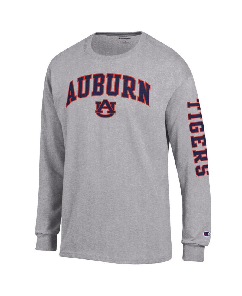 Men's Orange Auburn Tigers Arch Over Logo 2-Hit Long Sleeve T-Shirt