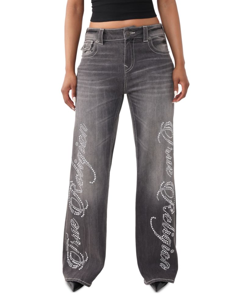 Women's Bobbi Mid-Rise Baggy Flap Jeans