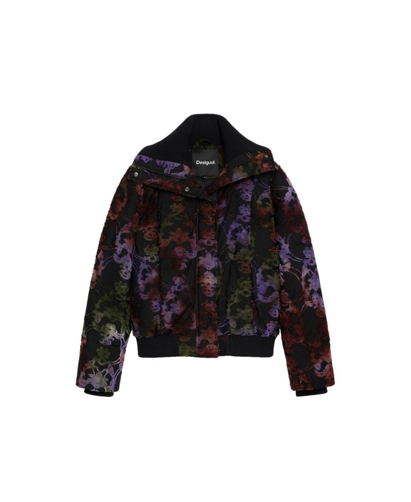 Women's Short Padded flocked Coat