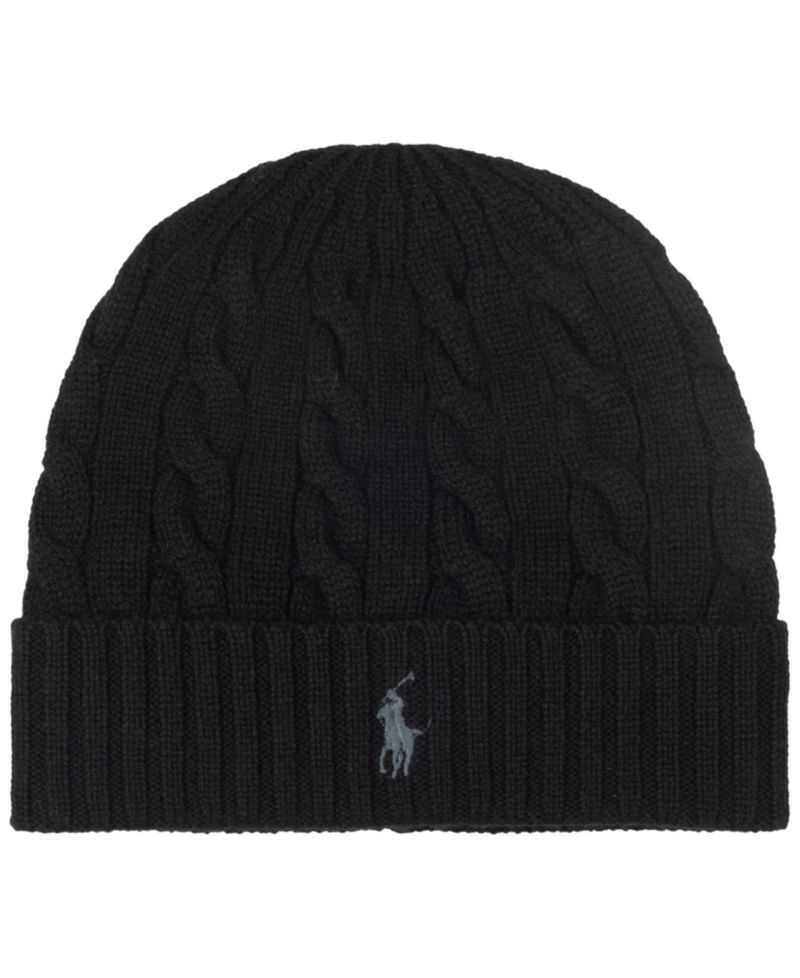 Men's Cashmere Blend Cable Beanie