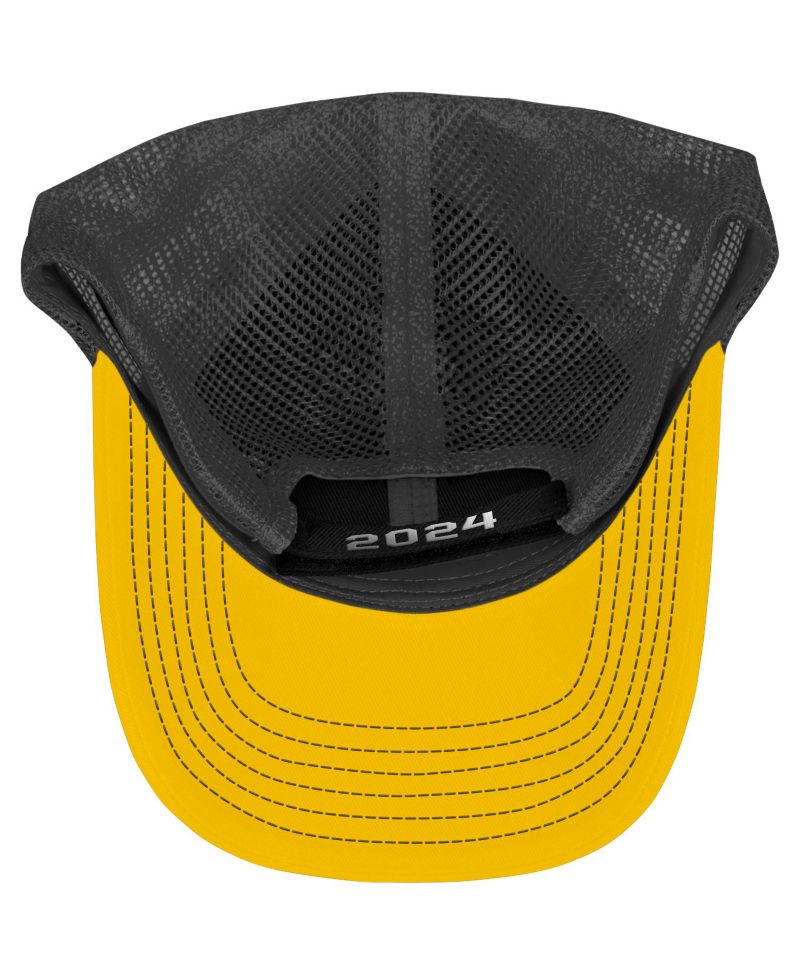 Men's Checkered Flag Sports Black Joey Logano 2024 NASCAR Cup Series Champion Trophy Adjustable Hat