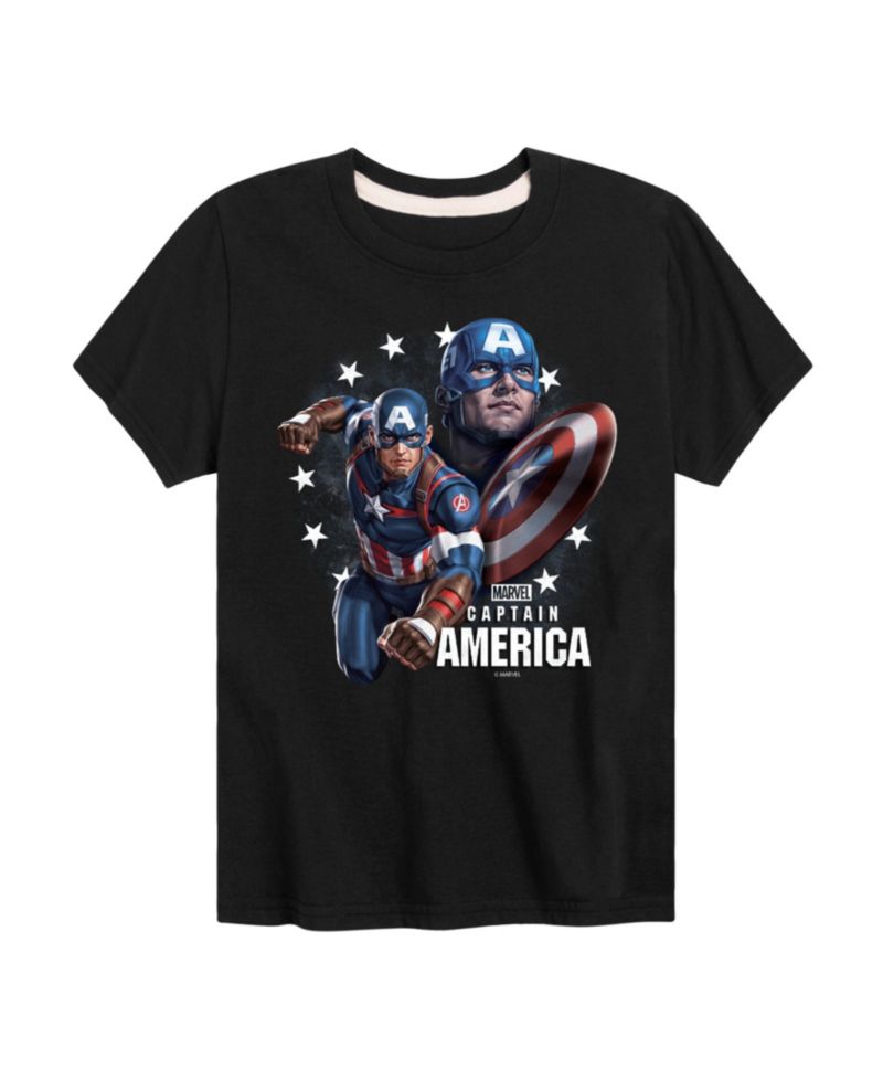 Boys Captain America Graphic T-Shirt