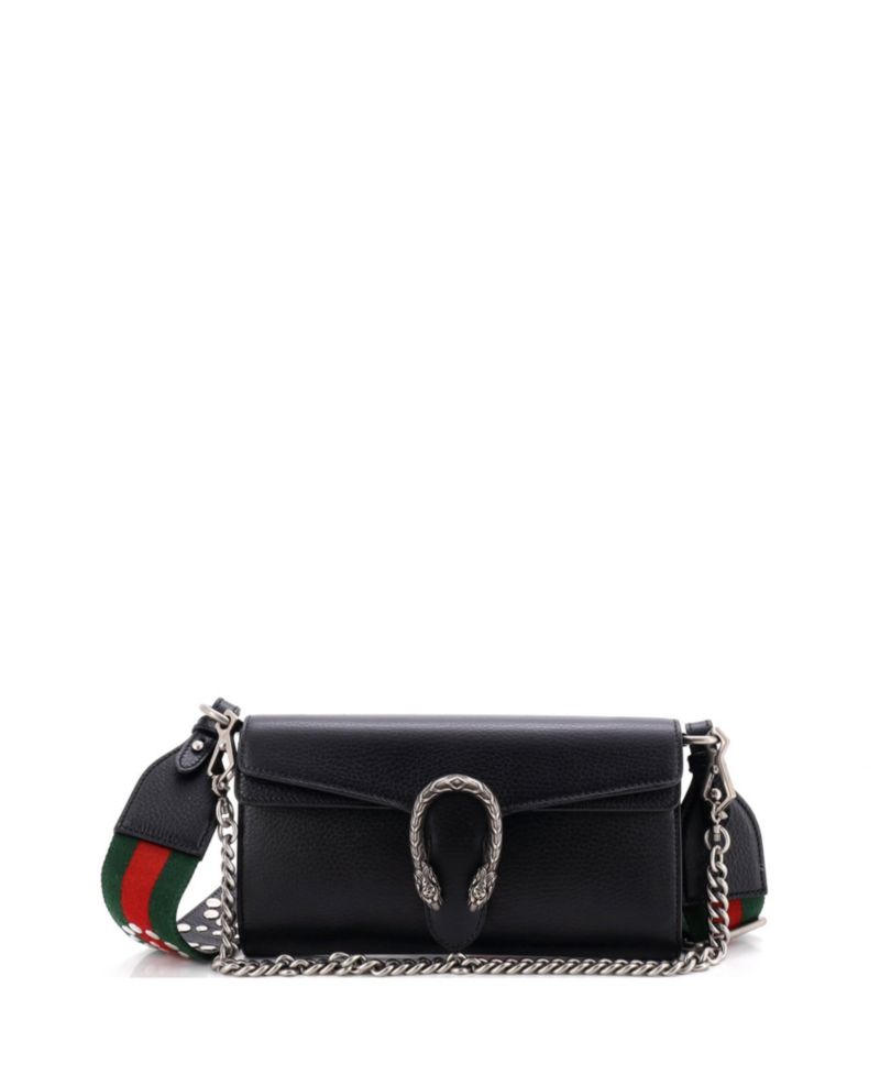 Small Dionysus East-West Flap Bag Leather