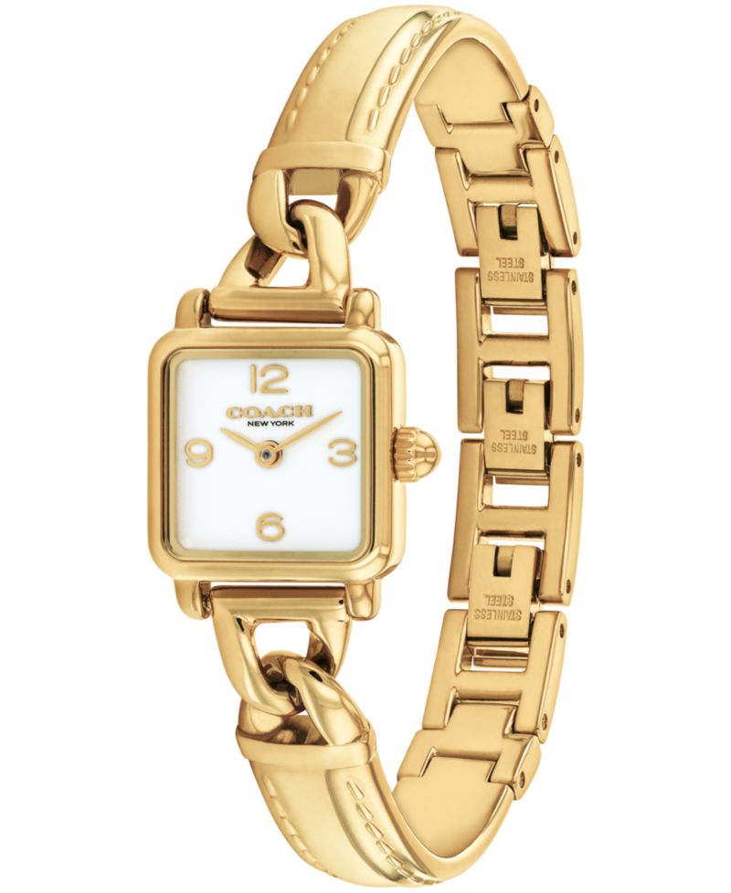 Women's Cass Gold-Tone Stainless Steel Bangle Bracelet Watch 18mm
