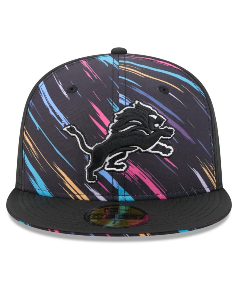 Men's Black Detroit Lions 2026 NFL Cruical Catch 59FIFTY Fitted Hat